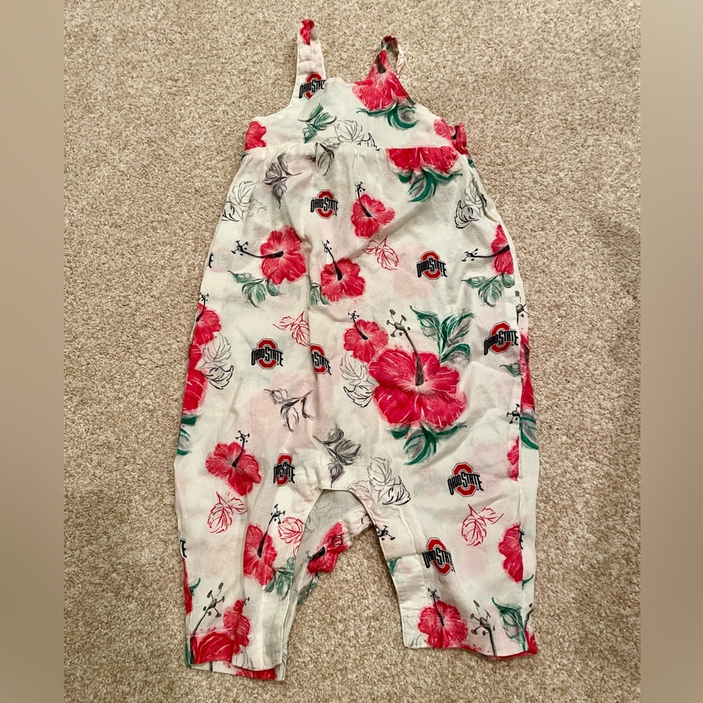 Ohio state toddler girl romper 18M